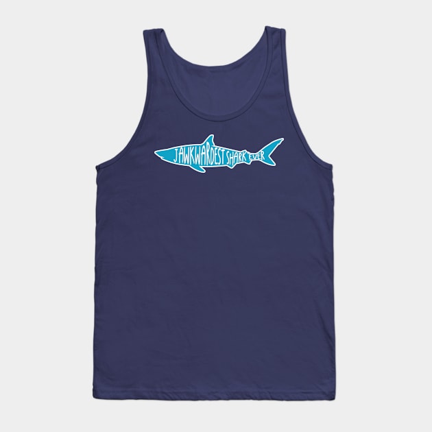 Jawkwardest Shark Ever Tank Top by Shirts That Bangs